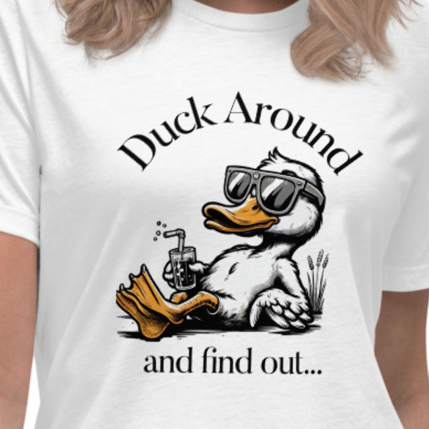 Duck A Round And Find Out Mama Tee